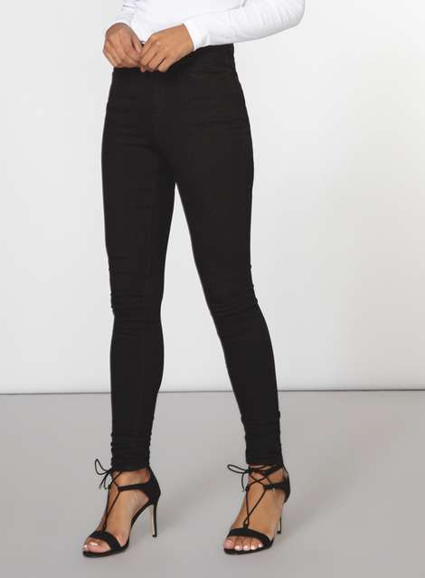 Black High Waist 'Bailey' Super skinny stretch jeans